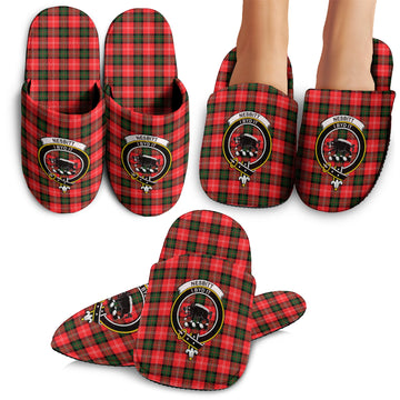 Nesbitt (Nisbet) Tartan Home Slippers with Family Crest