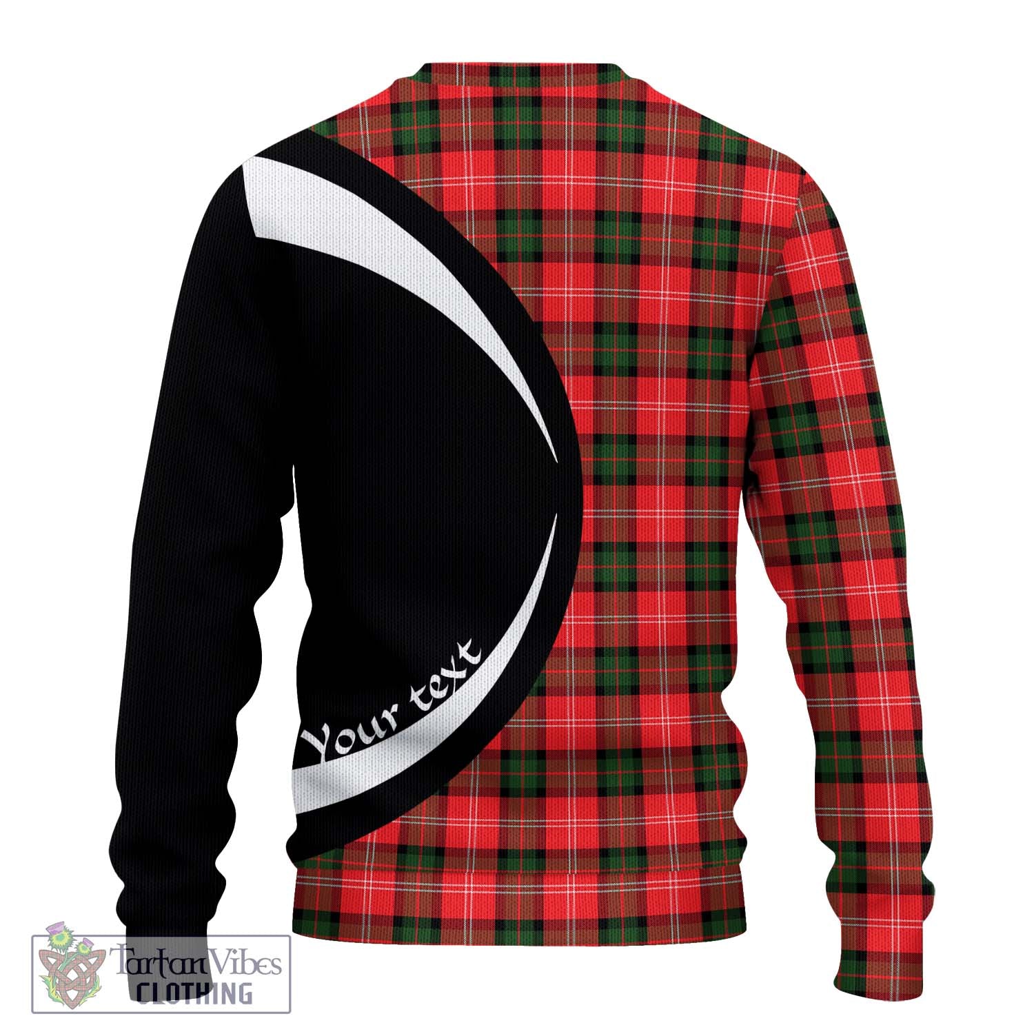 Nesbitt (Nisbet) Tartan Ugly Sweater with Family Crest Circle Style - Tartan Vibes Clothing