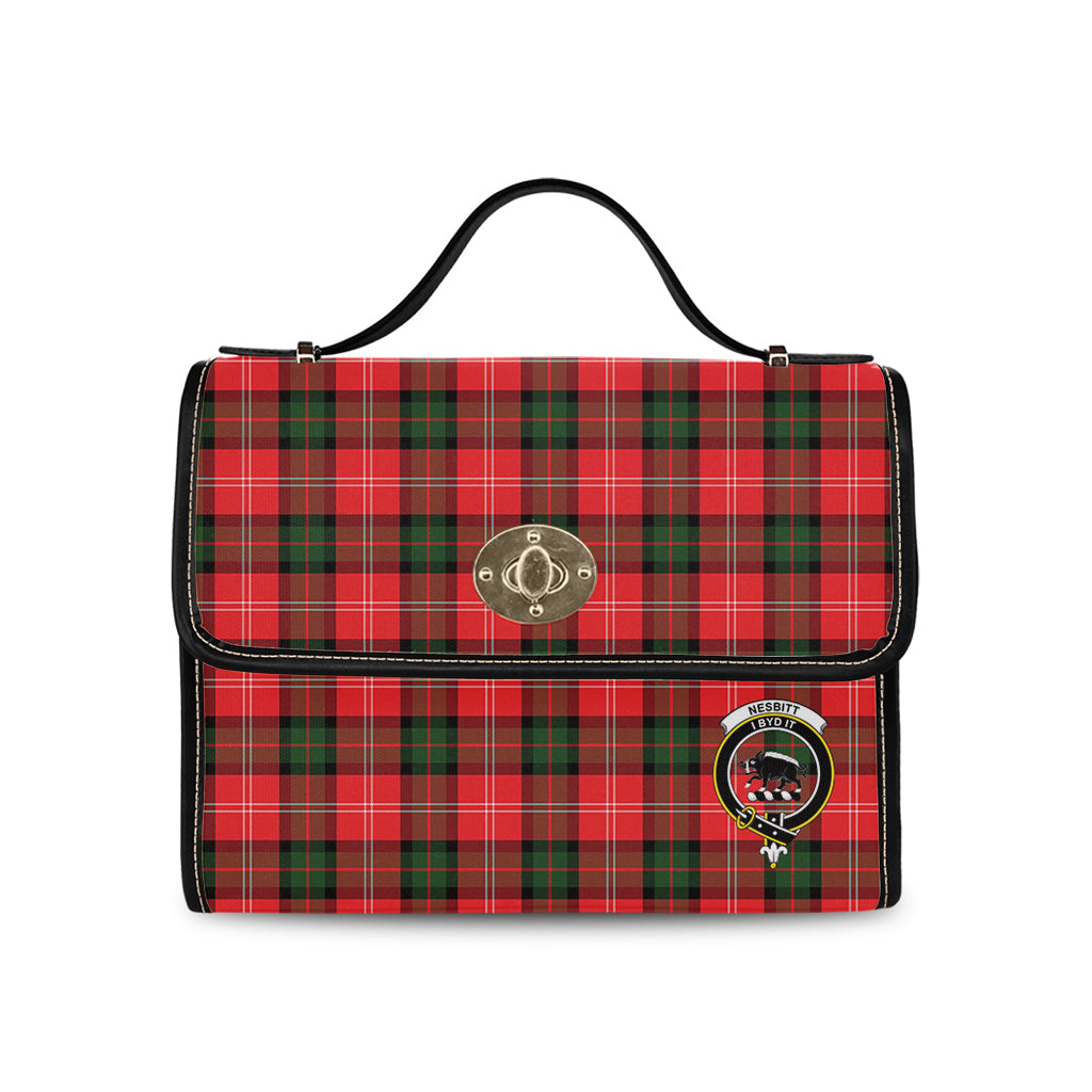 nesbitt-modern-tartan-leather-strap-waterproof-canvas-bag-with-family-crest