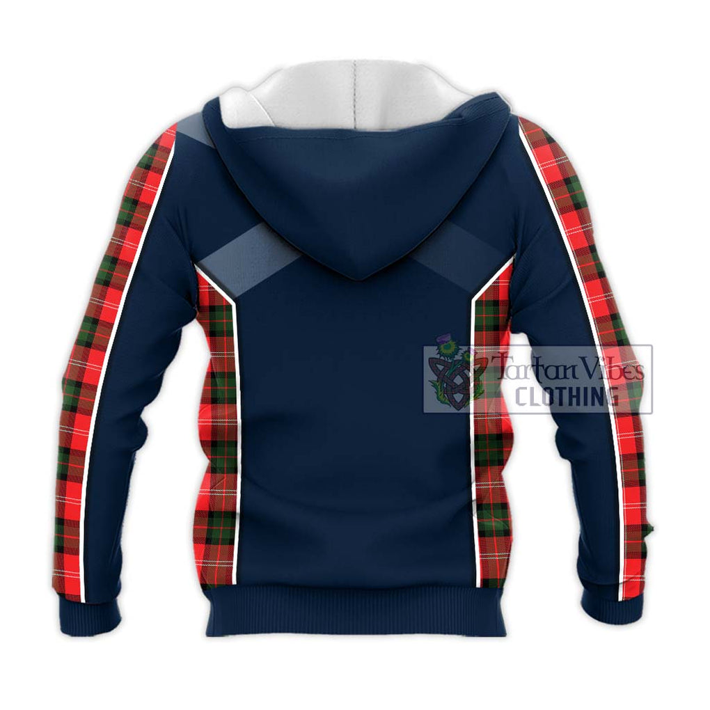Nesbitt (Nisbet) Tartan Knitted Hoodie with Family Crest and Lion Rampant Vibes Sport Style - Tartan Vibes Clothing