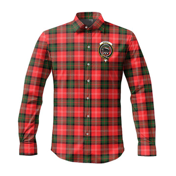 Nesbitt (Nisbet) Tartan Long Sleeve Button Up Shirt with Family Crest