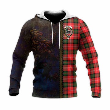 Nesbitt (Nisbet) Tartan Family Crest Knitted Hoodie Alba Gu Brath Be Brave Lion Ancient Style