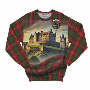 Nesbitt (Nisbet) Tartan Family Crest Sweatshirt with Scottish Ancient Castle Style