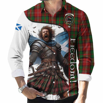 Nesbitt (Nisbet) Crest Tartan Long Sleeve Button Shirt Inspired by the Freedom of Scottish Warrior