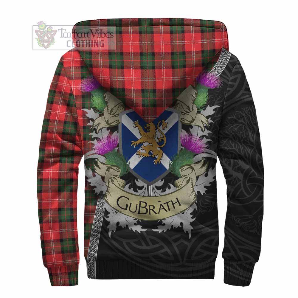 Tartan Vibes Clothing Nesbitt (Nisbet) Tartan Family Crest Sherpa Hoodie Lion Rampant Royal Thistle Shield Celtic Inspired