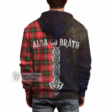 Nesbitt (Nisbet) Tartan Family Crest Hoodie Alba Gu Brath Be Brave Lion Ancient Style
