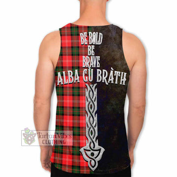 Nesbitt (Nisbet) Tartan Family Crest Men's Tank Top Alba Gu Brath Be Brave Lion Ancient Style