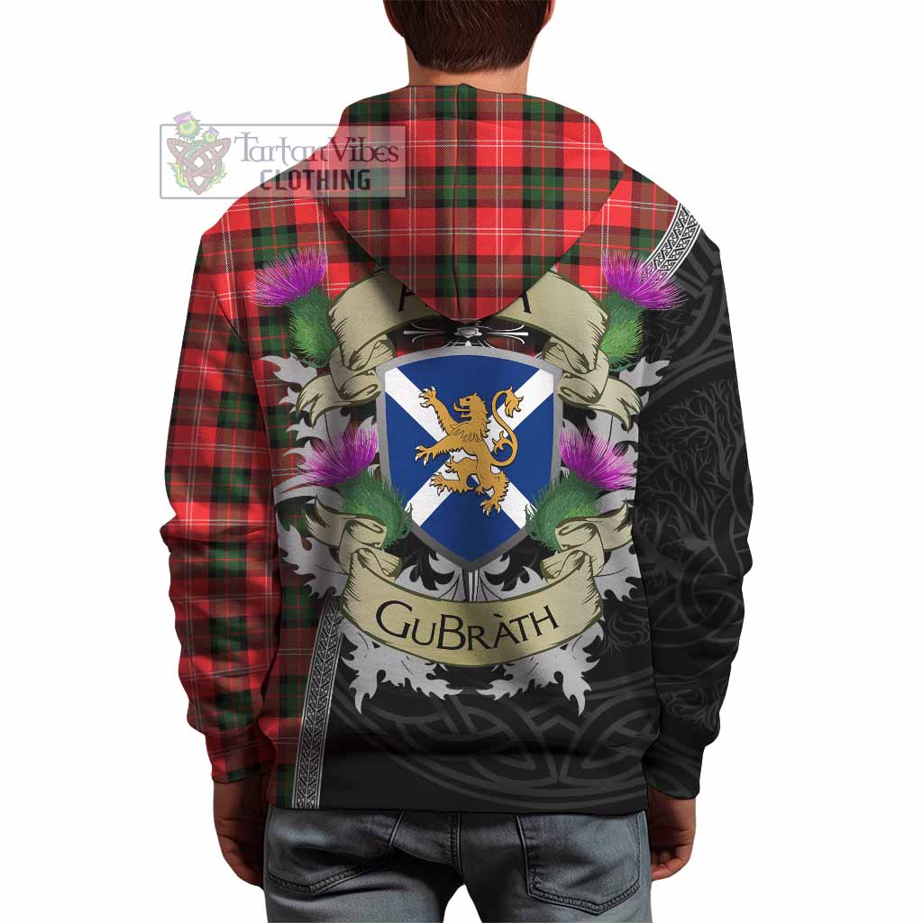 Tartan Vibes Clothing Nesbitt (Nisbet) Tartan Family Crest Hoodie Lion Rampant Royal Thistle Shield Celtic Inspired