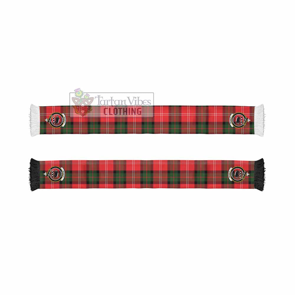 Tartan Vibes Clothing Nesbitt (Nisbet) Tartan Ruffneck Scarf with Family Crest
