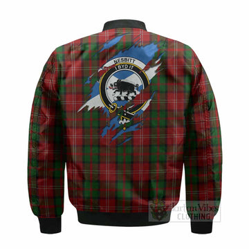 Nesbitt (Nisbet) Clan Crest In Me Tartan Bomber Jacket Scotland Flag Style