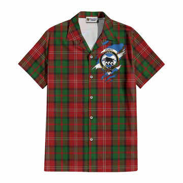 Nesbitt (Nisbet) Clan Crest In Me Tartan Cotton Hawaiian Shirt Scotland Flag Style