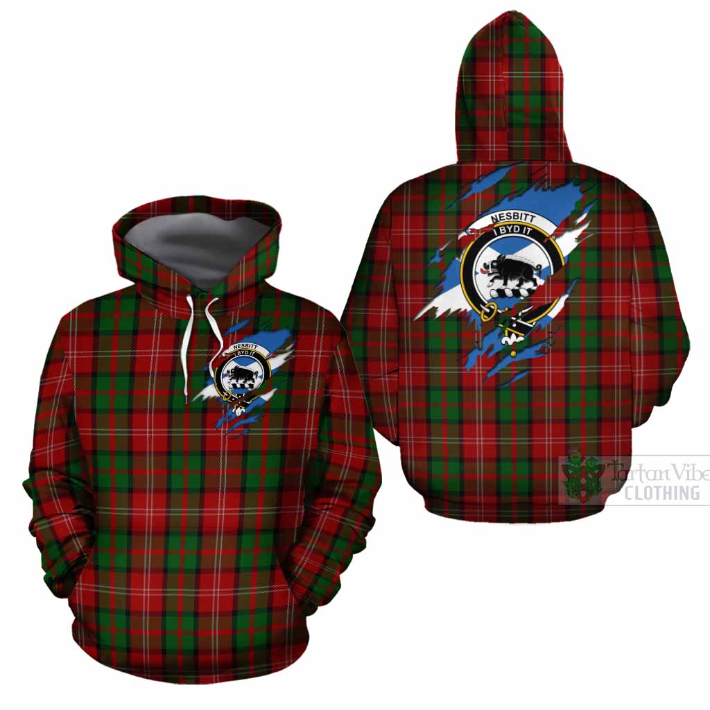 Nesbitt (Nisbet) Clan Crest In Me Tartan Cotton Hoodie Scotland Flag Style
