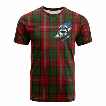 Nesbitt (Nisbet) Clan Crest In Me Tartan Cotton T-shirt Scotland Flag Style