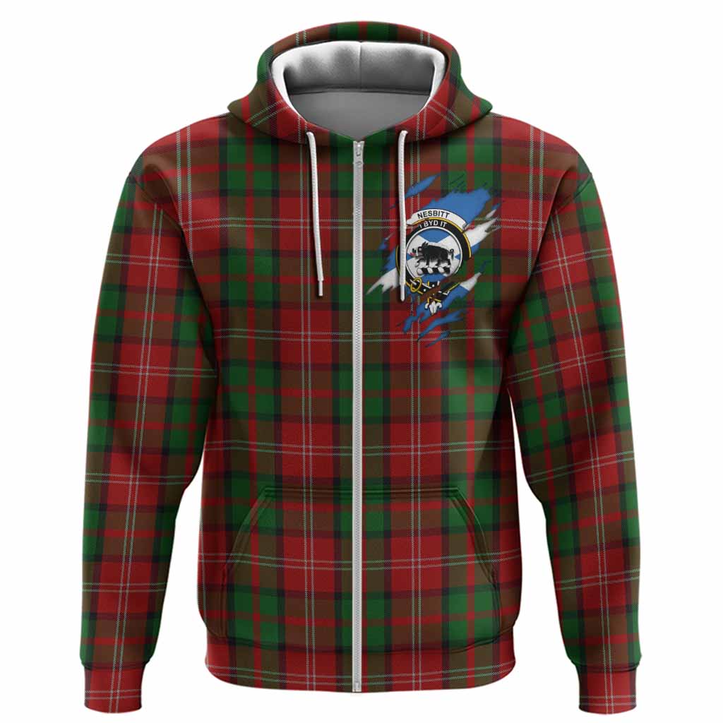 Nesbitt (Nisbet) Clan Crest In Me Tartan Hoodie Scotland Flag Style