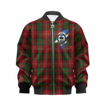 Nesbitt (Nisbet) Clan Crest In Me Tartan Kid Bomber Jacket Scotland Flag Style