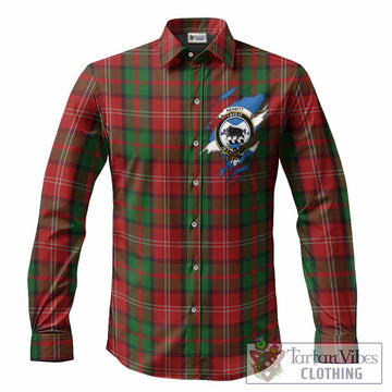 Nesbitt (Nisbet) Clan Crest In Me Tartan Long Sleeve Button Shirts Scotland Flag Style