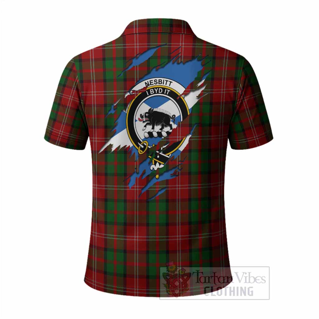 Nesbitt (Nisbet) Clan Crest In Me Tartan Polo Shirt Scotland Flag Style
