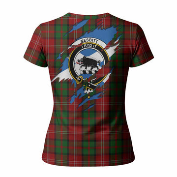 Nesbitt (Nisbet) Clan Crest In Me Tartan Women T shirt Scotland Flag Style