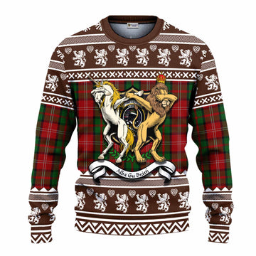 Nesbitt (Nisbet) Clan Tartan Crest Christmas Ugly Sweater Coat of Arms Funny Style
