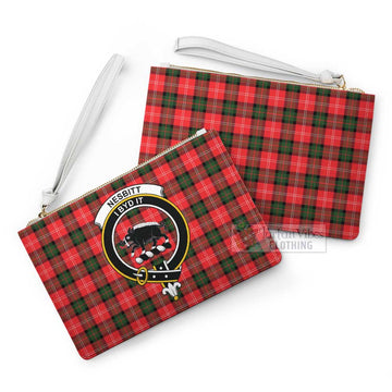 Tartan Vibes Clothing Nesbitt (Nisbet) Family Crest Tartan Clutch Bag