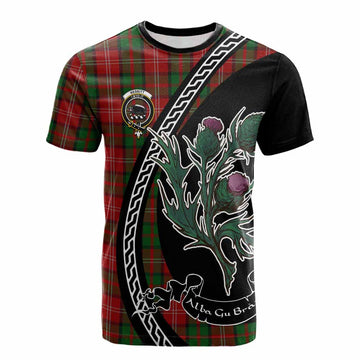 Nesbitt (Nisbet) Family Crest Tartan Cotton T-shirt Alba Thistle Inspired