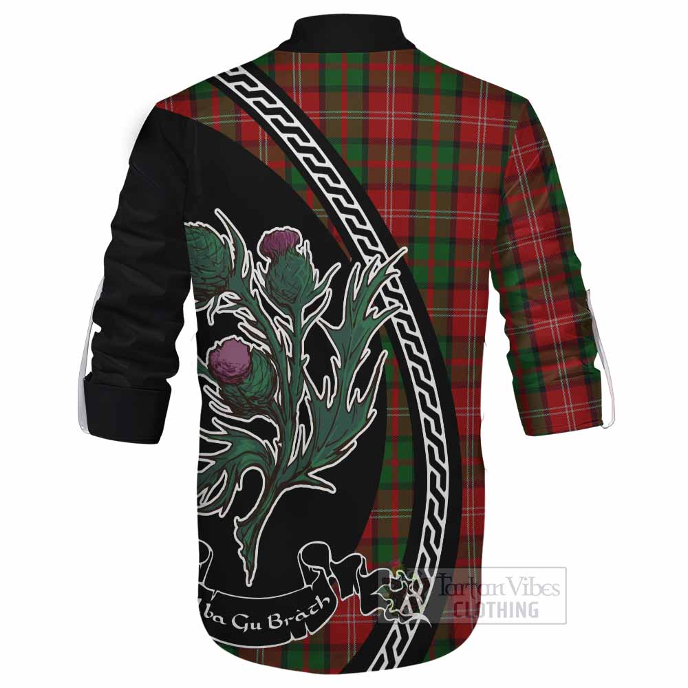 Nesbitt (Nisbet) Family Crest Tartan Ghillie Shirt Alba Thistle Inspired - Tartan Vibes Clothing
