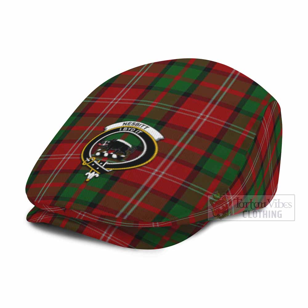 Nesbitt (Nisbet) Family Crest Tartan Jeff Cap, Tartan Flat Cap