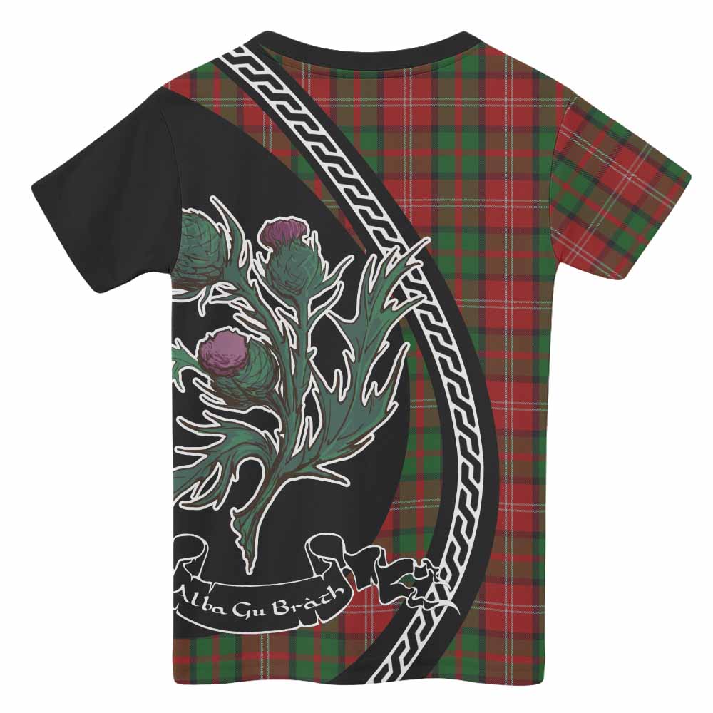 Nesbitt (Nisbet) Family Crest Tartan Kid T-shirt Alba Thistle Inspired - Tartan Vibes Clothing