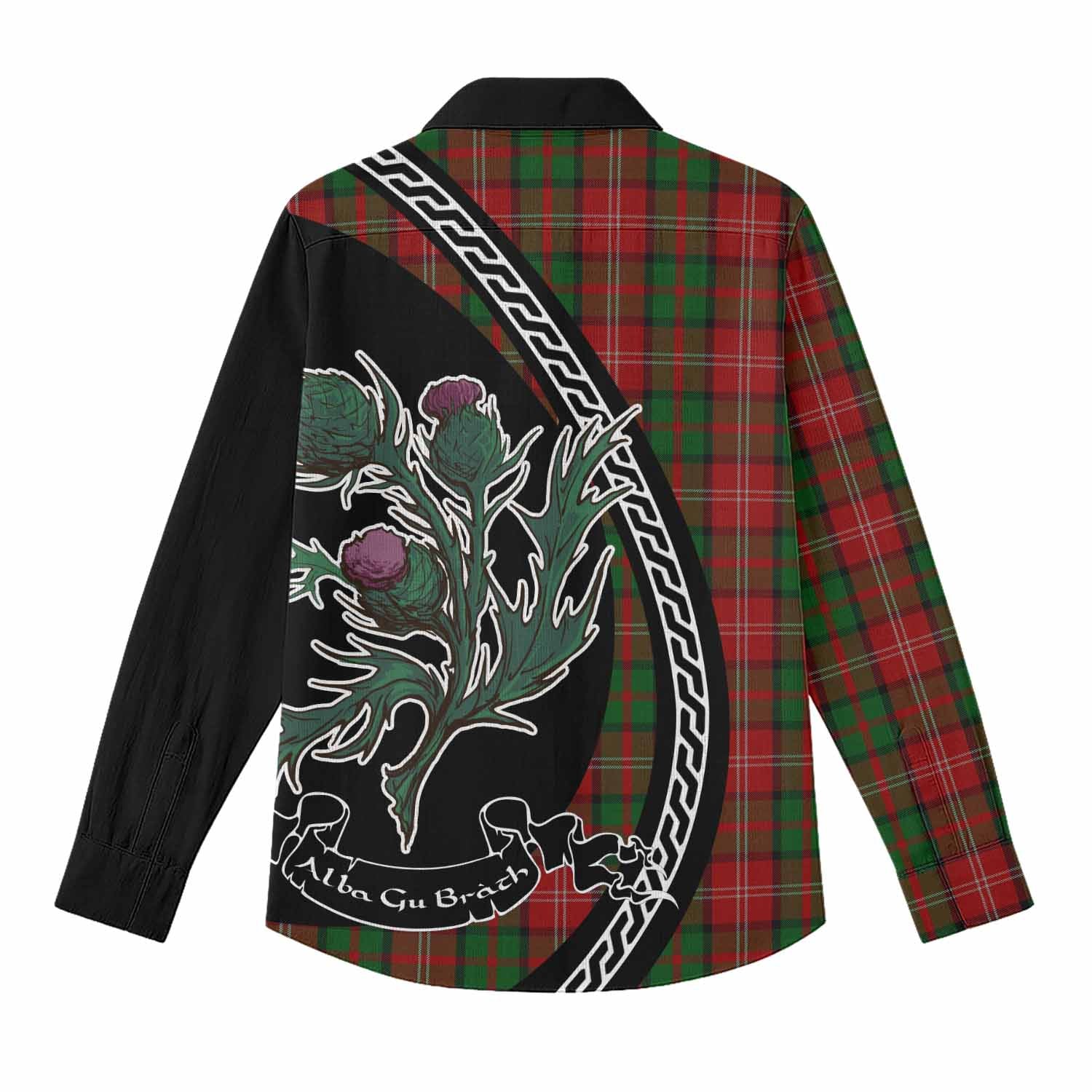 Nesbitt (Nisbet) Family Crest Tartan Women Casual Shirt Alba Thistle Inspired - Tartan Vibes Clothing