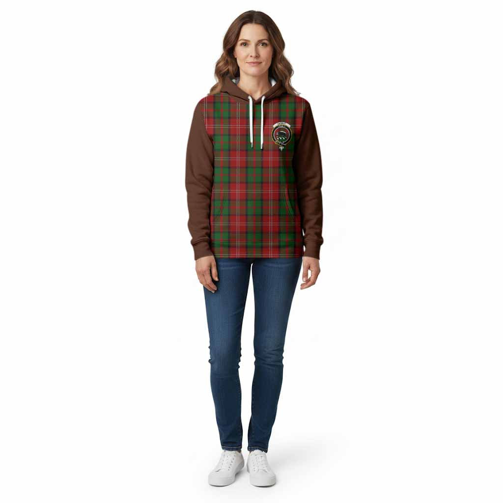 Nesbitt (Nisbet) Tartan Accent Cotton Hoodie with Family Crest
