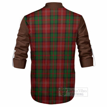 Nesbitt (Nisbet) Tartan Accent Ghillie Shirt with Family Crest