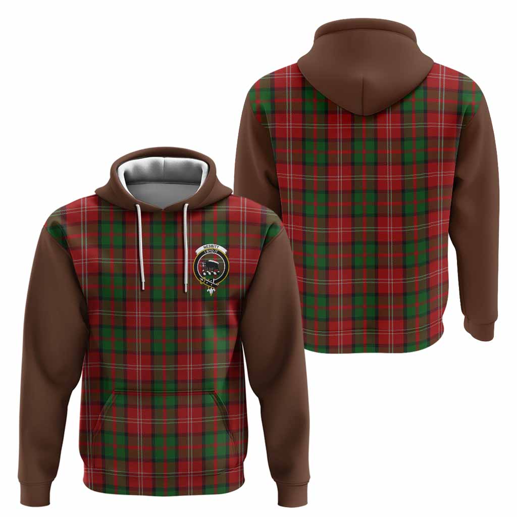 Nesbitt (Nisbet) Tartan Accent Hoodie with Family Crest