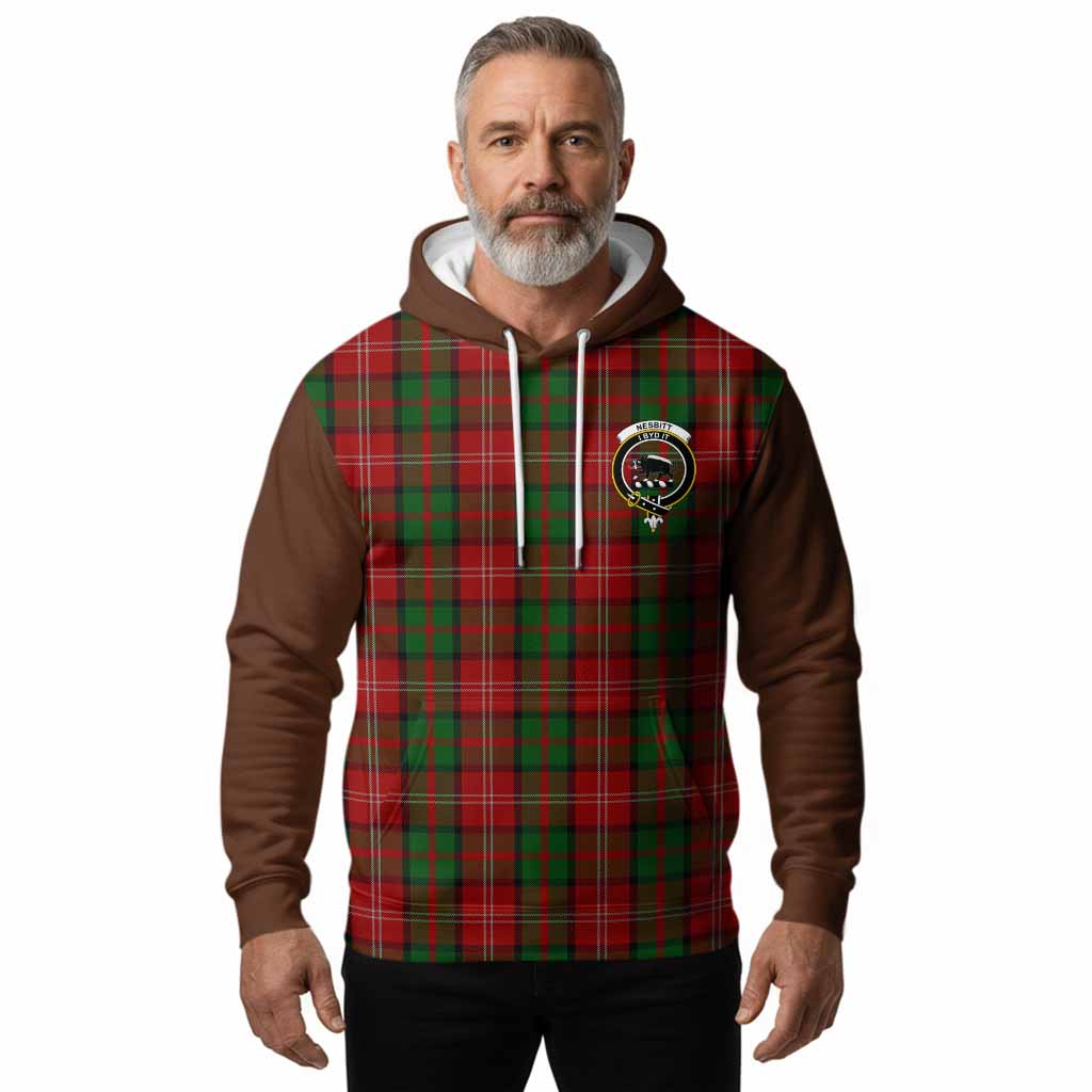 Nesbitt (Nisbet) Tartan Accent Hoodie with Family Crest