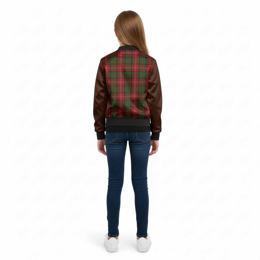 Nesbitt (Nisbet) Tartan Accent Kid Bomber Jacket with Family Crest