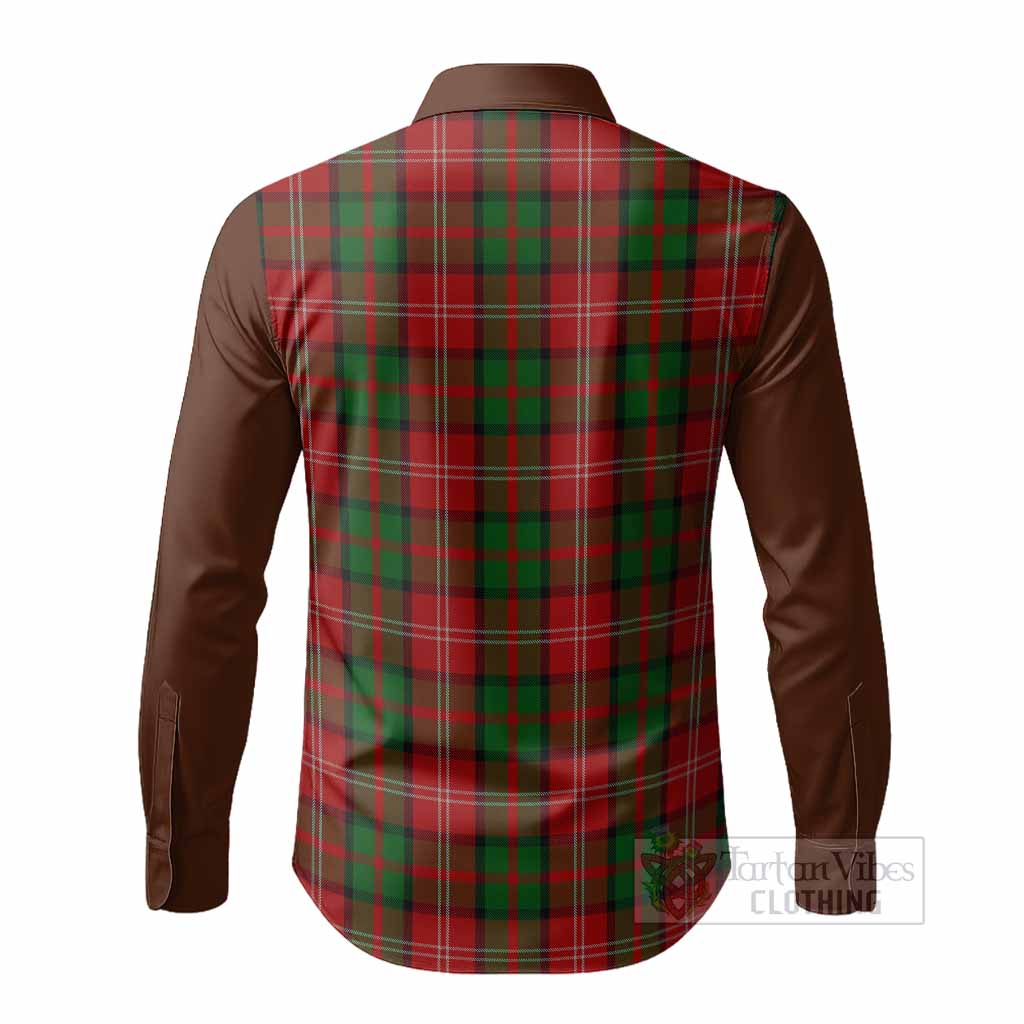 Nesbitt (Nisbet) Tartan Accent Long Sleeve Button Shirts with Family Crest