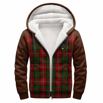 Nesbitt (Nisbet) Tartan Accent Sherpa Hoodie with Family Crest