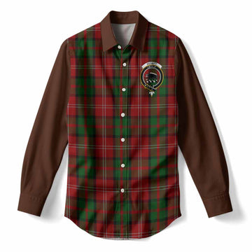 Nesbitt (Nisbet) Tartan Accent Women Casual Shirt with Family Crest