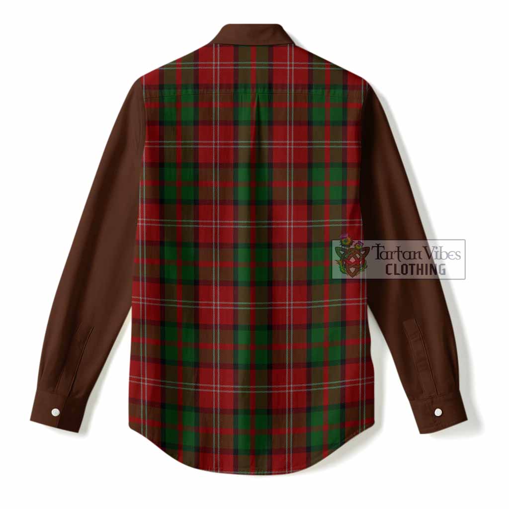 Nesbitt (Nisbet) Tartan Accent Women Casual Shirt with Family Crest