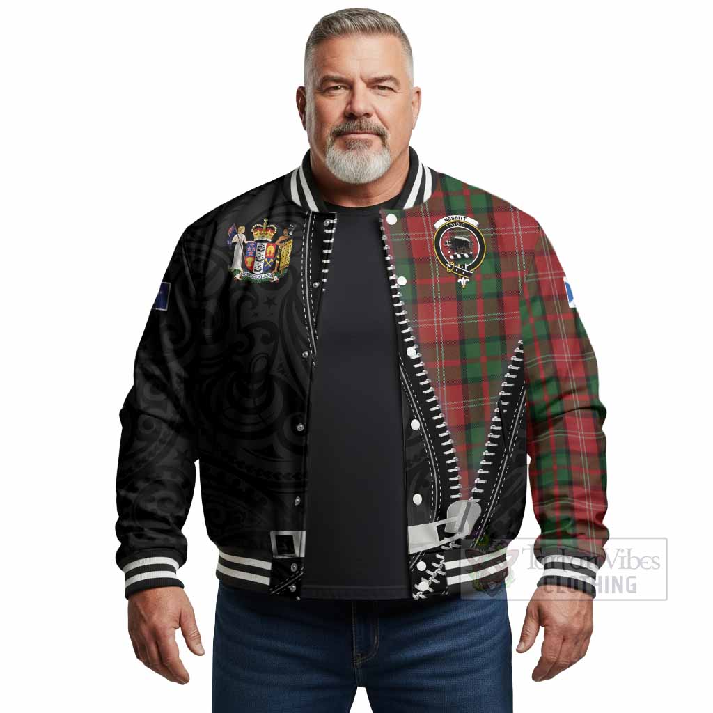Nesbitt (Nisbet) Tartan Baseball Jacket New Zealand Pattern Unique Zipper Stylized