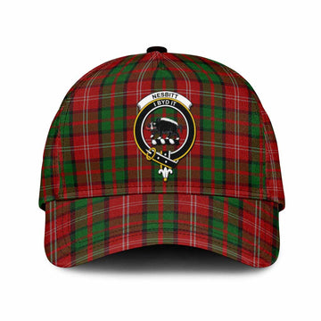Nesbitt (Nisbet) Tartan Classic Cap with Family Crest