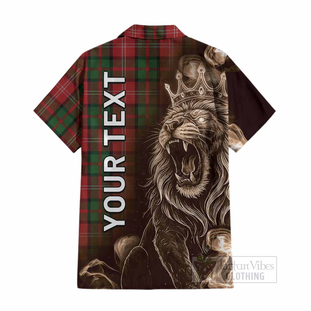 Nesbitt (Nisbet) Tartan Cotton Hawaiian Shirt Roaring Lion Heritage