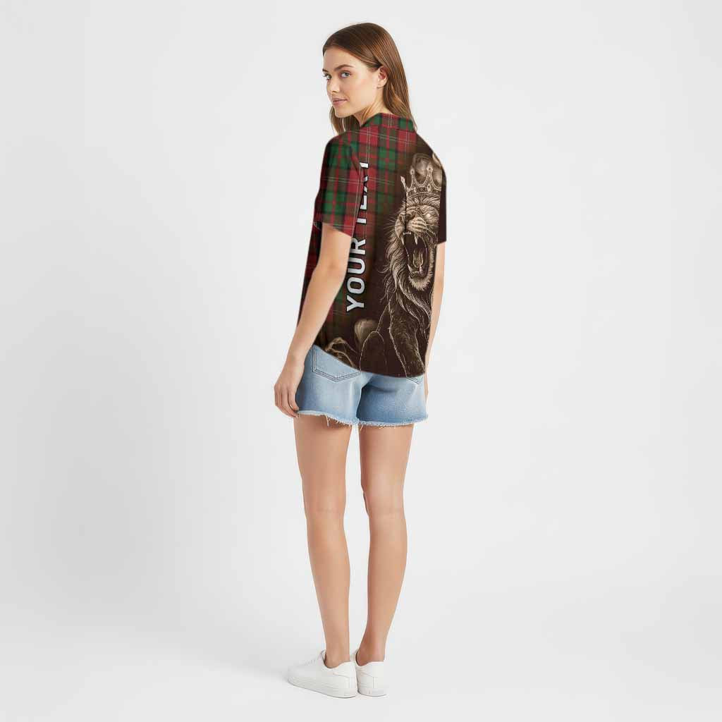 Nesbitt (Nisbet) Tartan Cotton Hawaiian Shirt Roaring Lion Heritage
