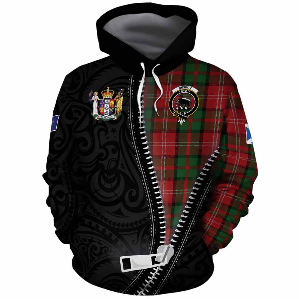 Nesbitt (Nisbet) Tartan Cotton Hoodie New Zealand Pattern Unique Zipper Stylized