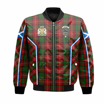 Nesbitt (Nisbet) Tartan Crest Bomber Jacket Scotland Coat of Arm Flag Style