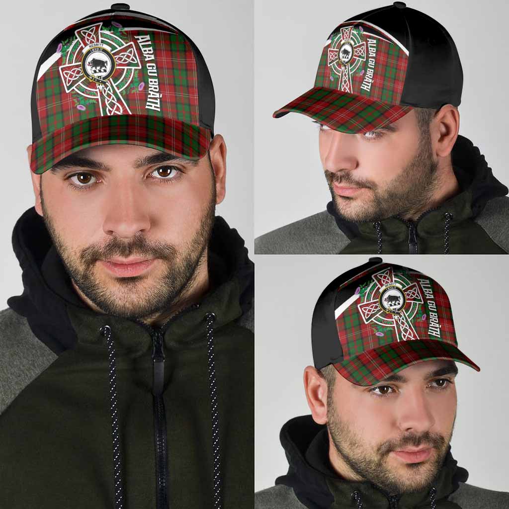 Nesbitt (Nisbet) Tartan Crest Classic Cap Scottish Thistle Celtic Cross Alba Gu Brath