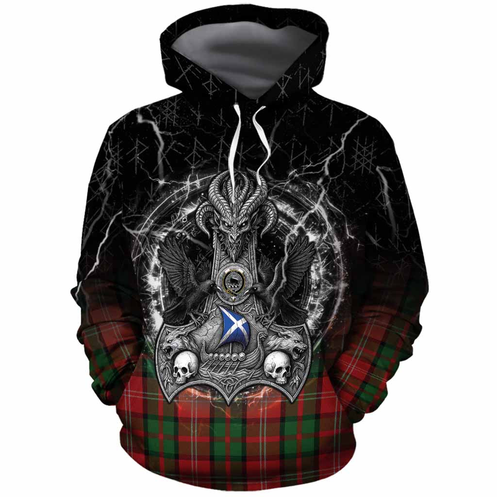 Nesbitt (Nisbet) Tartan Crest Cotton Hoodie Celtic Odin's Raven Legacy