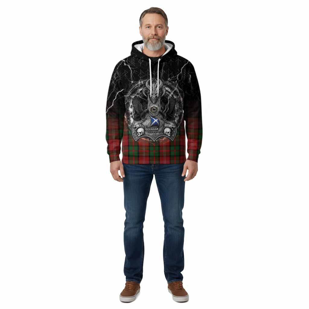 Nesbitt (Nisbet) Tartan Crest Cotton Hoodie Celtic Odin's Raven Legacy