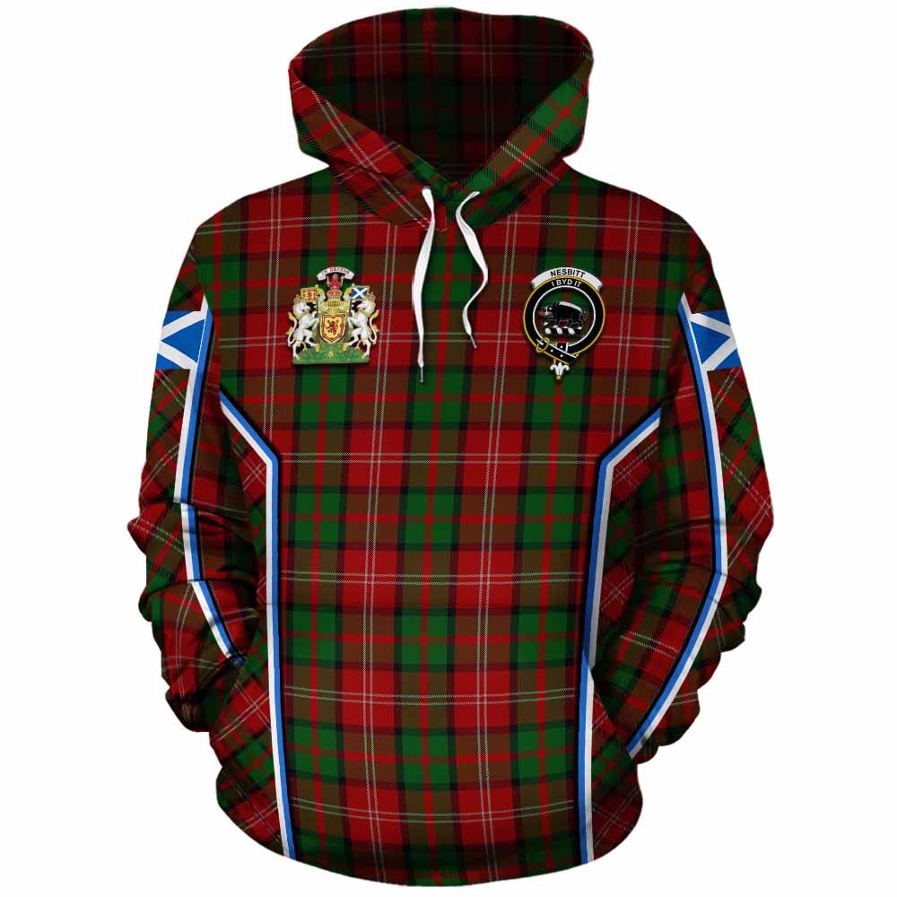 Nesbitt (Nisbet) Tartan Crest Cotton Hoodie Scotland Coat of Arm Flag Style - Tartan Vibes Clothing