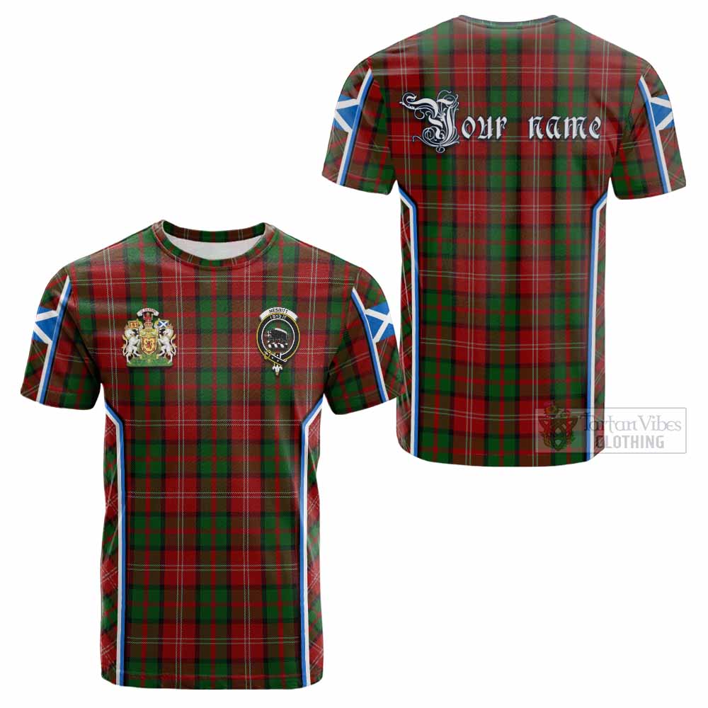 Nesbitt (Nisbet) Tartan Crest Cotton T-shirt Scotland Coat of Arm Flag Style - Tartan Vibes Clothing