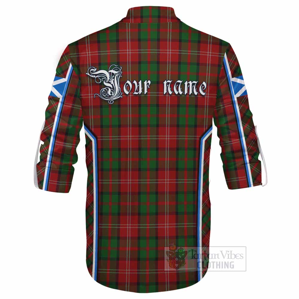 Nesbitt (Nisbet) Tartan Crest Ghillie Kilt Shirt Scotland Coat of Arm Flag Style - Tartan Vibes Clothing